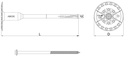 R-TFIX-8S-375 - Isolatieplug met metalen schroef 08/375 [100]