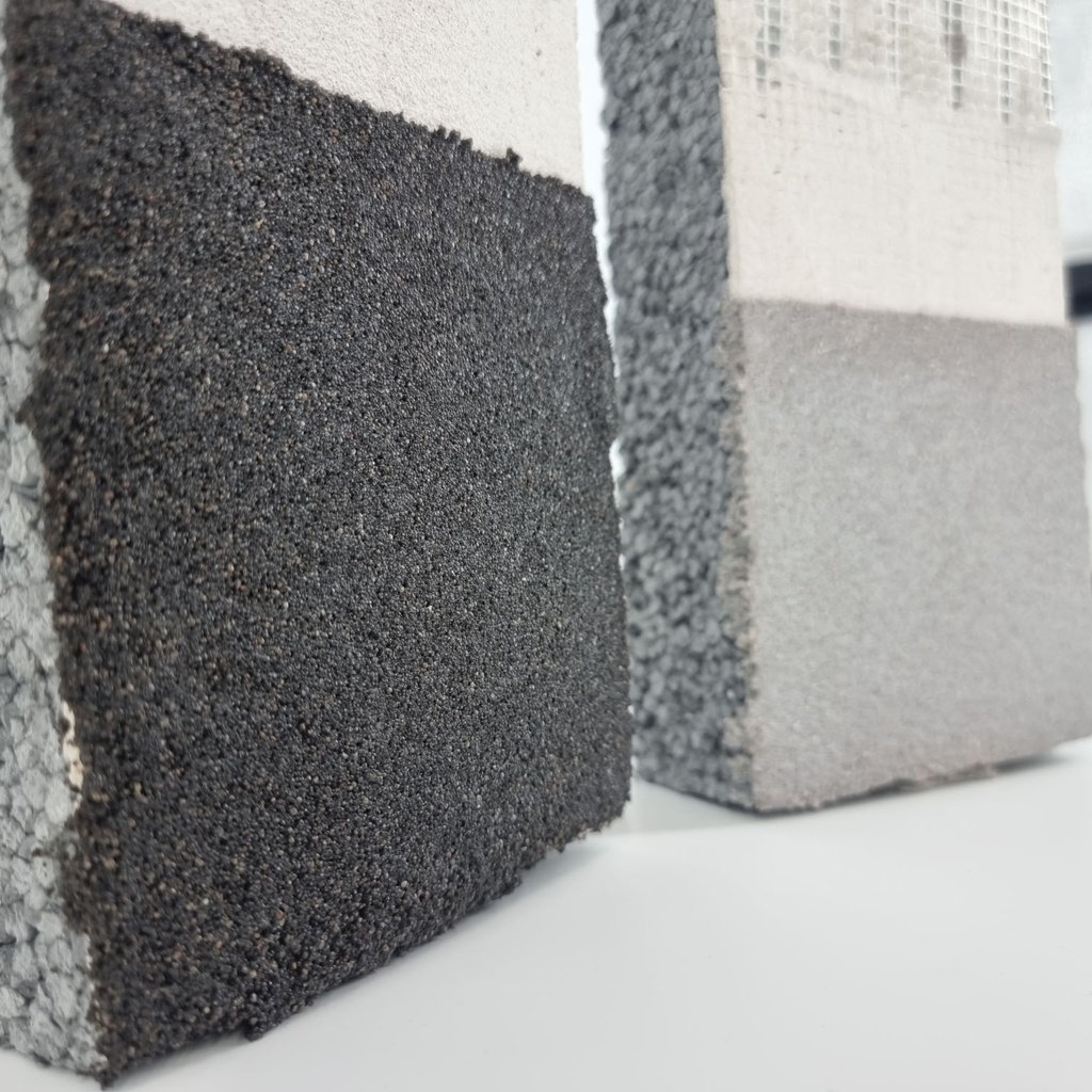DecoStone Antraciet - Minerale afwerking voor Plint en terras - kwarts-hars - 20kg