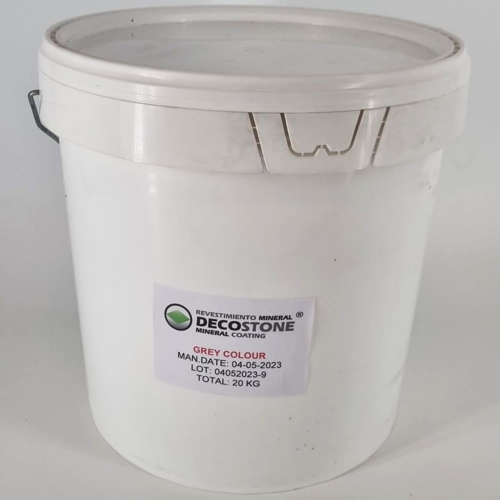 DecoStone Grijs - Minerale afwerking voor Plint en terras - kwarts-hars - 20kg