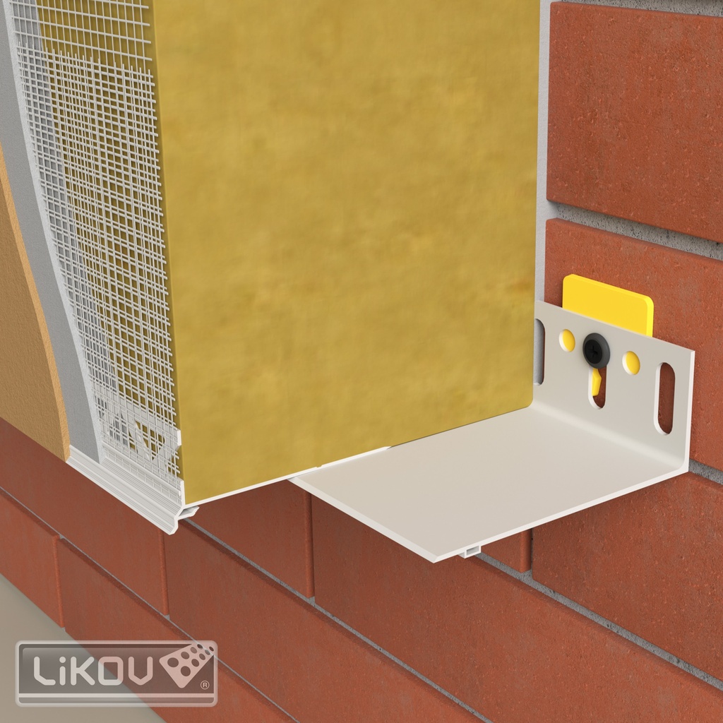 Installatieprofiel Sokkelprofiel kit PVC - 50mm - 2m
