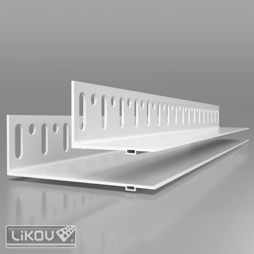 Installatieprofiel Sokkelprofiel kit PVC - 100mm - 2m