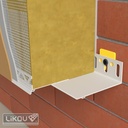 Installatieprofiel Sokkelprofiel kit PVC - 100mm - 2m