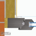 3D Raam-dagkantprofiel met lip en net - PVC - 6mm - 60m [25x2,4m]