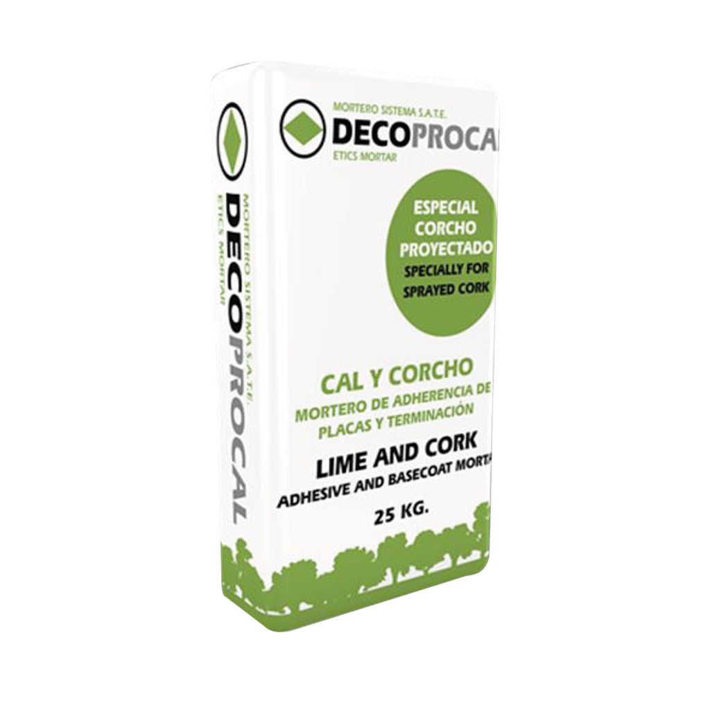 DECOPROCAL - mortier de collage et de renforcement avec liège - fin - 25kg (40)