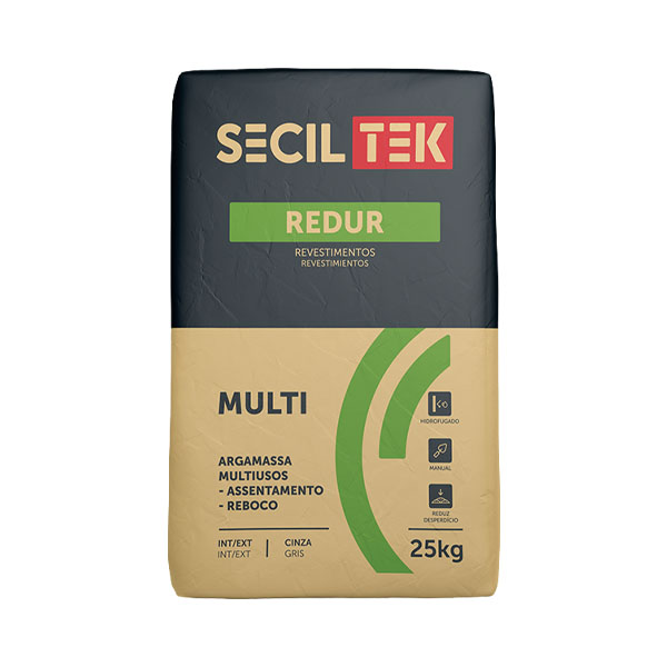Seciltek REDUR MULTI - Mortier universel pour plâtre et maçonnerie - ciment - 25kg (60)