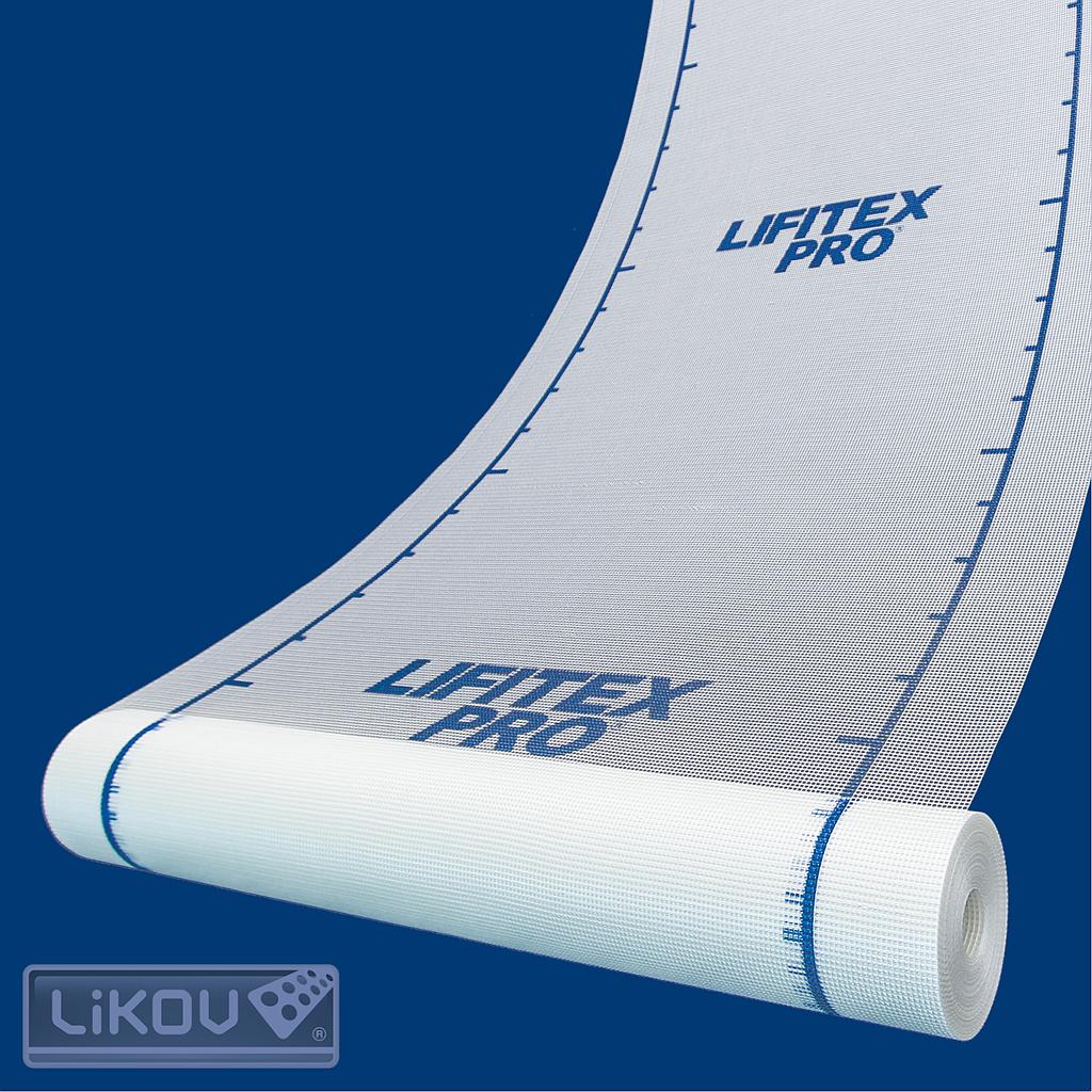 LIFITEX PRO 165 g - Treillis d'armature pour système d'isolation thermique par l'extérieur (ETICS) - 50 m² (1 m x 50 m) [33]
