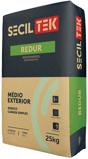 REDUR MEDIO EXTERIOR - Enduit de fond et de finition hydrofuge pour intérieur et extérieur - gris - 25kg (60)