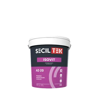 Seciltek Isovit AD 20 - Apprêt REV pour enduit de construction - COLORÉ - 15 litres (33)