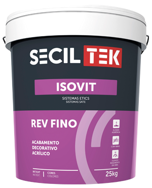 Seciltek Isovit REV FINO - Enduit structurel/crépi - 1.0mm - BLANC - 25kg (33)