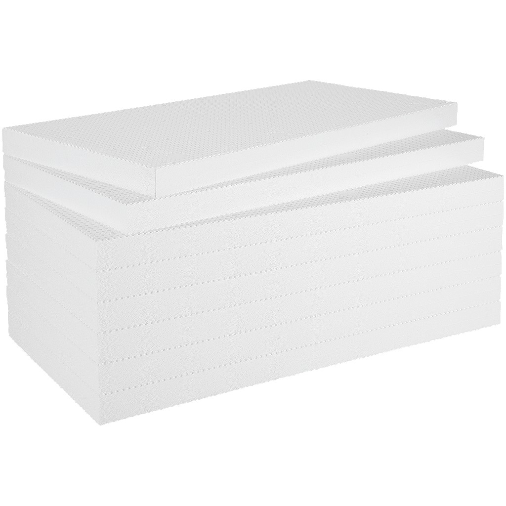 Philippine WDV 035 - Isolation de périmètre et de sol en EPS blanc - λ 0.035 - Structure gaufrée - 150 kPa résistant à la pression - 1m²