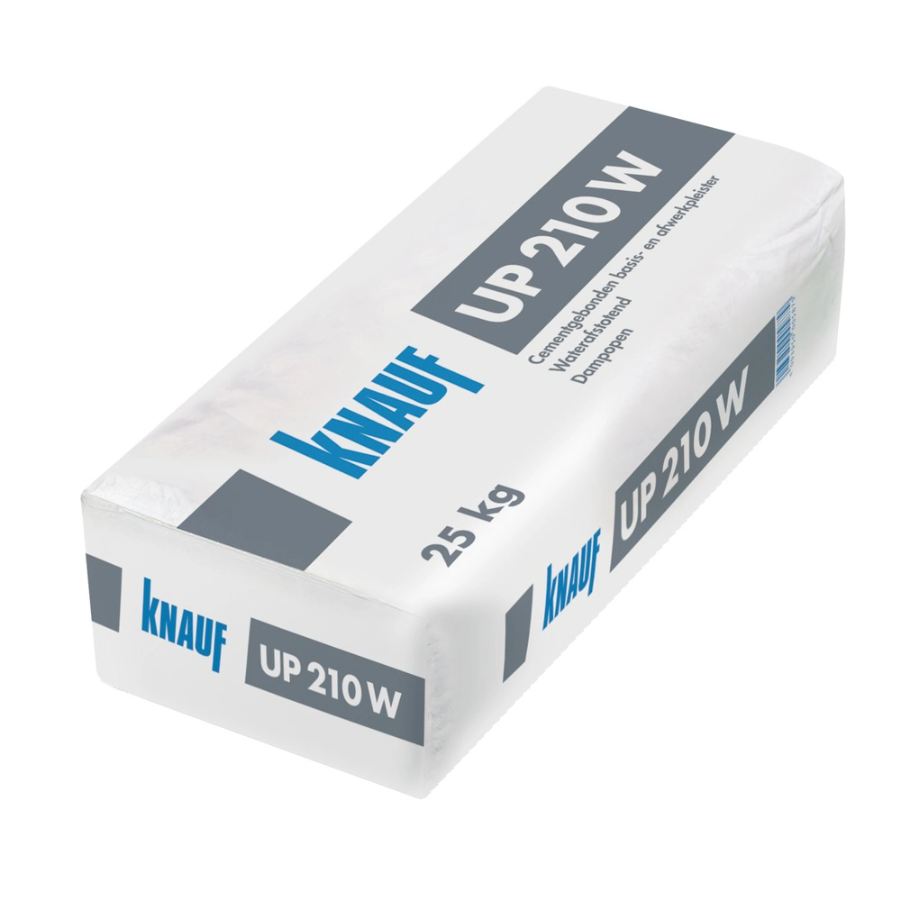 Knauf UP 210 W - Enduit de fond et de finition hydrofuge, sac de 25 kg - sac de 25 kg (0,025 tonne)