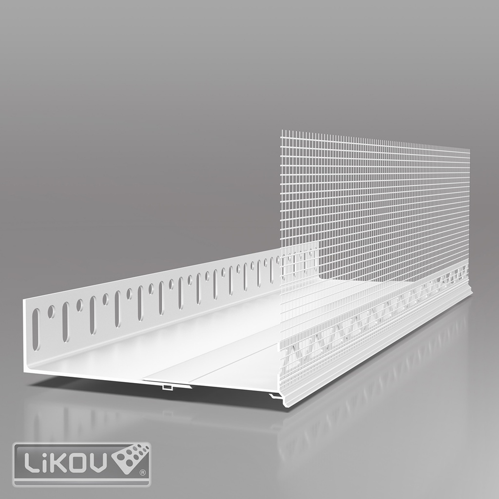 Verstelbaar Sokkelprofielsysteem 60–320 mm – Combi Start- & Afwerkingsprofiel voor ETICS (2 m per profiel)