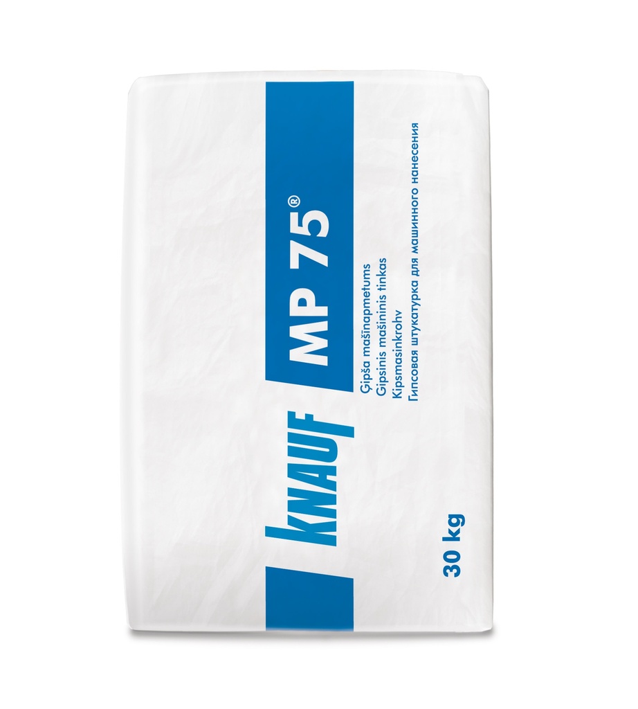 Knauf MP 75 L Spuitgips – Lichtgewicht Gipspleister voor Machine & Hand - zak 30 kg [40]