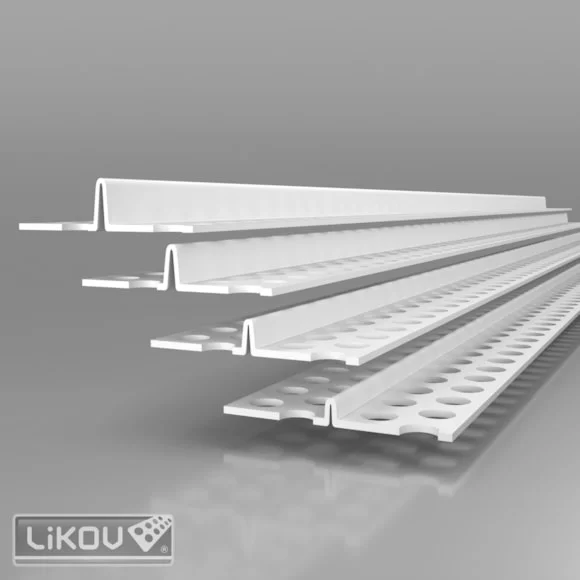 P-RO PVC Stucprofiel - Afreiprofiel 3 Meter | 4mm t/m 10mm – Voor Binnen & Buiten [ 3m x 50 ]