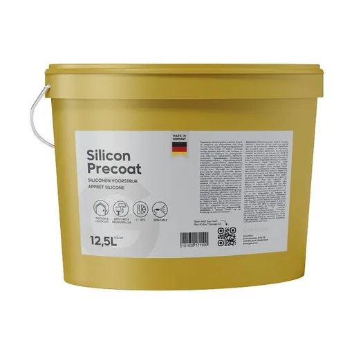 GelamPro Silicon Precoat - Couche d'apprêt texturée pour crépi, enduit décoratif et spachtelputz - Intérieur et extérieur - 12,5 l [24]