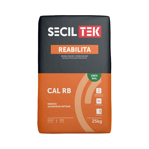 Seciltek REABILITA CAL RB - mortier d'apprêt - à la chaux - 25 kg (60)