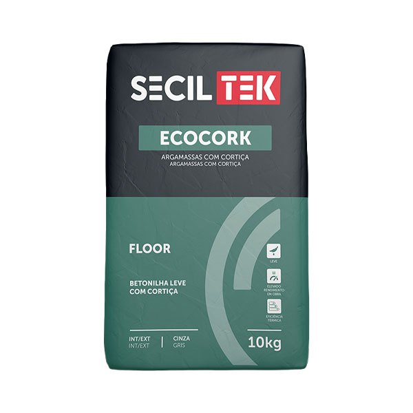 Seciltek ECOCORK FLOOR - mortier de chape isolant au liège - 10 kg (54)