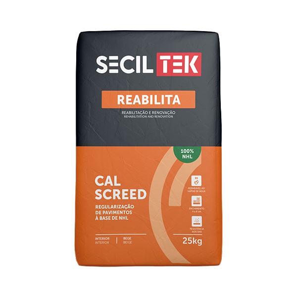 Seciltek REABILITA CAL SCREED - mortier pour chape - à la chaux - 25 kg (60)