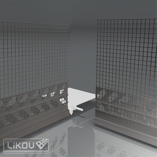 [LW-Z18-2l] Coin intérieur pour kit profilé de plinthe PVC - 10 pièces