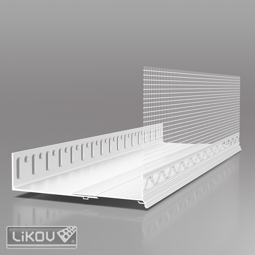 Système de profil de socle réglable 60–320 mm – Kit combiné profil de départ et profil de finition pour ITE (2 m par profil)