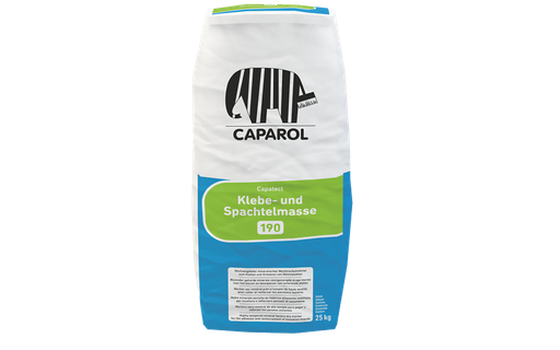 Caparol Capatect 190 Gris – Mortier Minéral de Collage et d'Armature pour Systèmes ITE - gris - 25kg [48]