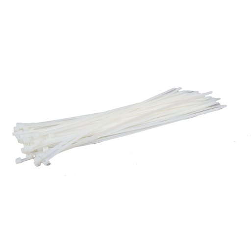 Colliers de serrage - colson strap - blanc - 4.8mm x 300mm - 100 pièces