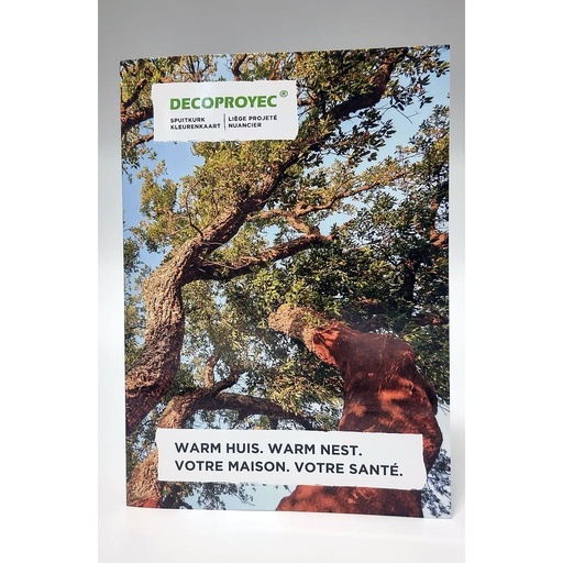 Nuancier Decoproyec liège projeté (caution)