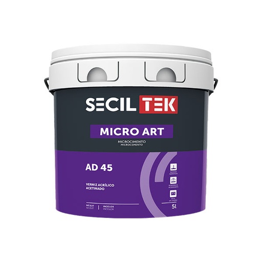 [ad45-5] Seciltek Micro Art AD 45 - acryl vernis - satijn - 5 liter