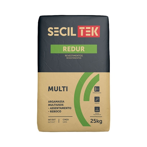 Seciltek REDUR MULTI - Mortier universel pour plâtre et maçonnerie - ciment - 25kg (60)
