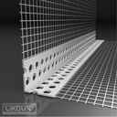 Hoekprofiel met Glasvezel | Net - PVC - 80mm x 120mm - 125m [50x2,5m]
