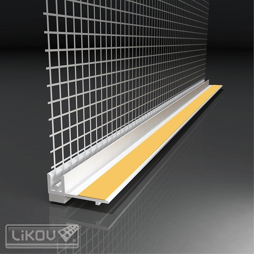 [LS-VH] Profilé de butée de fenêtre avec treillis - PVC - 6 mm - 72 m [30 x 2,4 m]