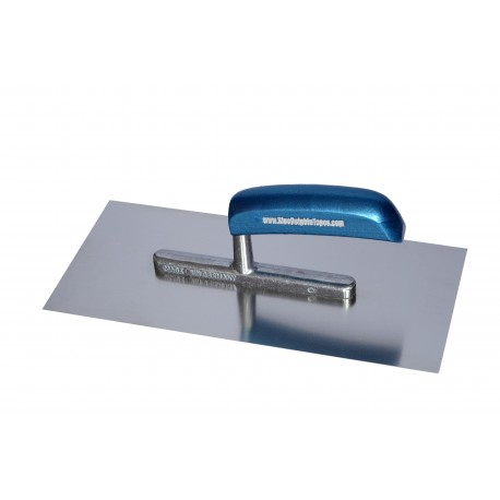 Truelle à enduire/truelle de finition Hobby - manche en bois - acier inoxydable - 280mmx130mm