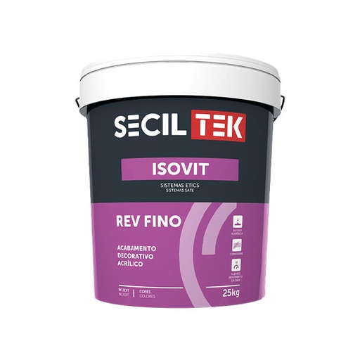 Seciltek Isovit REV FINO - Enduit texturé - 1,0 mm - BLANC - 25 kg (33)