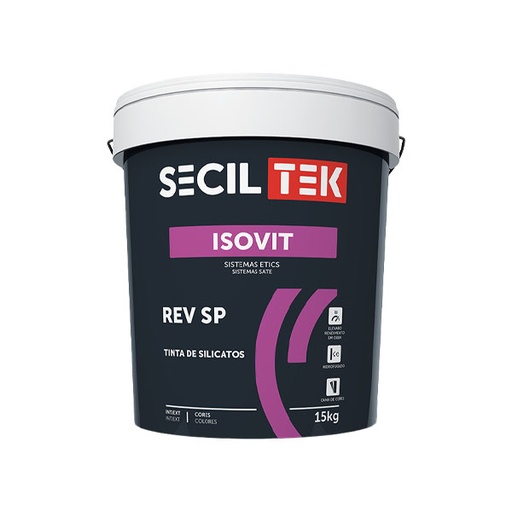 Seciltek Isovit REV SP - Peinture au silicate minéral - extérieur - mat - plus de 2 000 couleurs